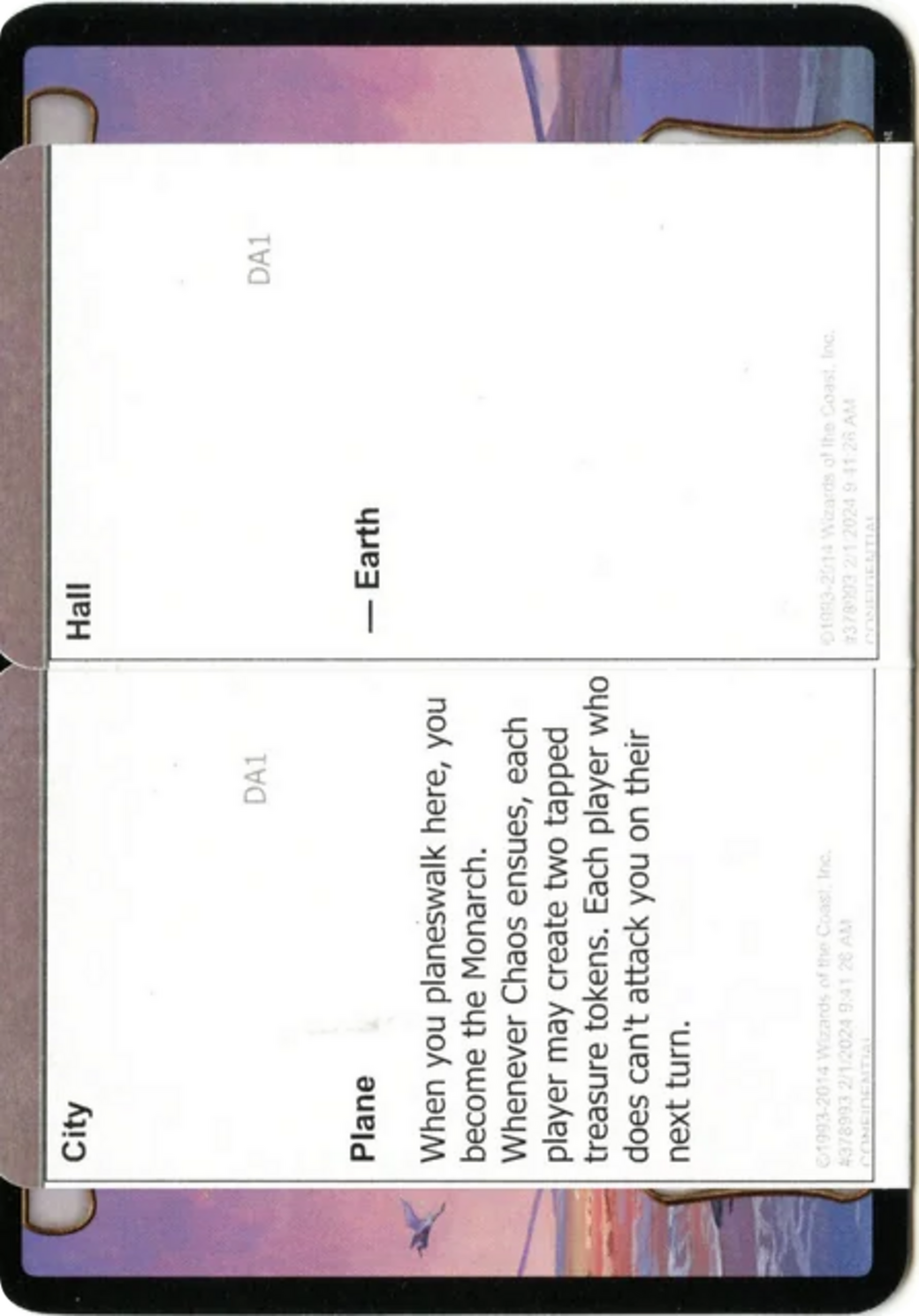 Hôtel de ville (DA1-PLA001) - Événement inconnu