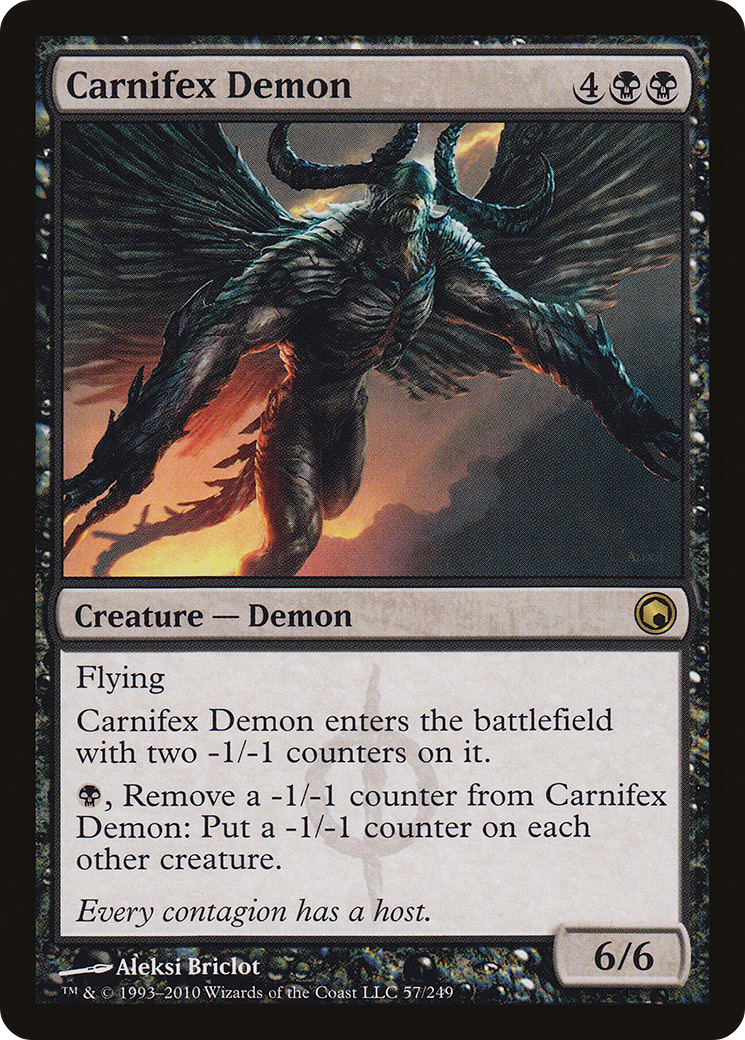 Démon Carnifex (SOM-057) – Cicatrices de Mirrodin Foil