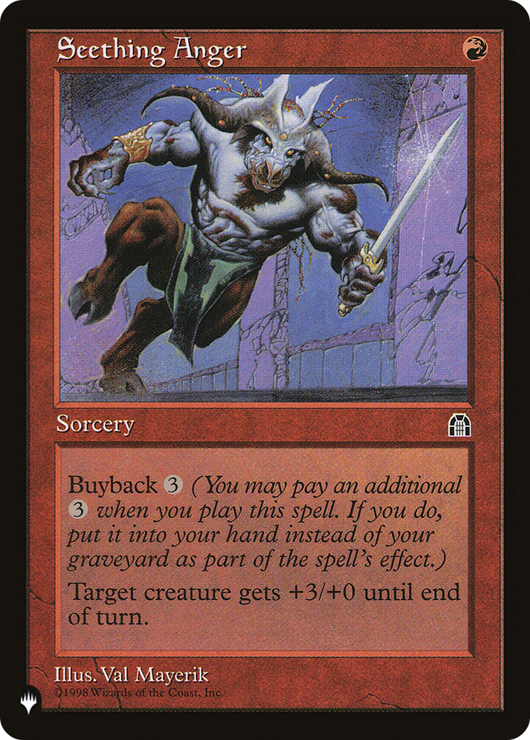 Seething Anger (LIST-STH-96) - The List