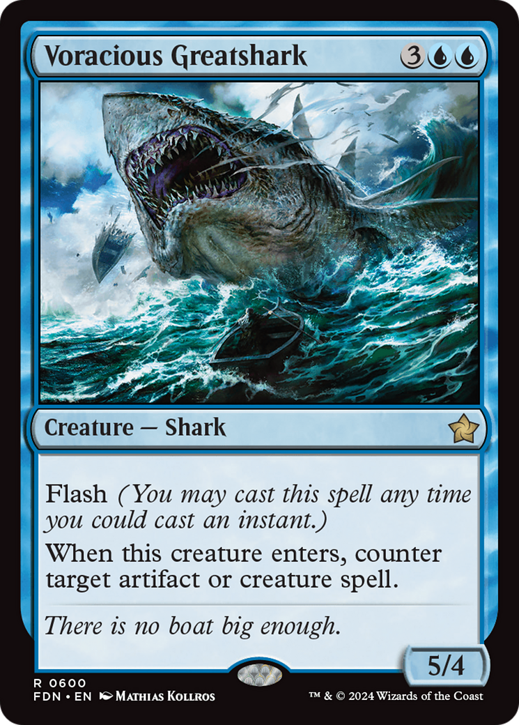 Grand requin vorace (FDN-600) - Fondations
