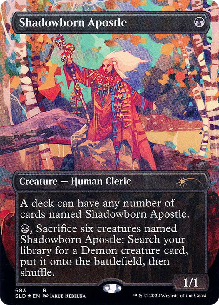 Shadowborn Apostle (683) (SLD-683) - Secret Lair Drop (Borderless) Foil