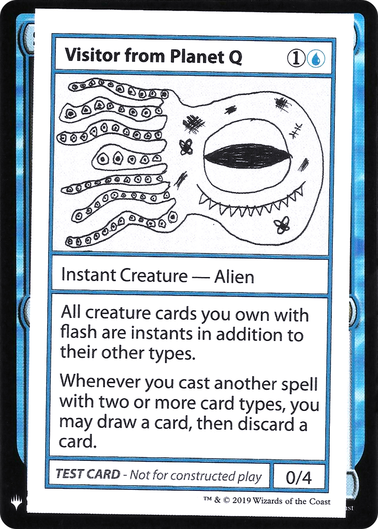 Visitor from Planet Q (CMB1-) - Mystery Booster Playtest Cards 2019