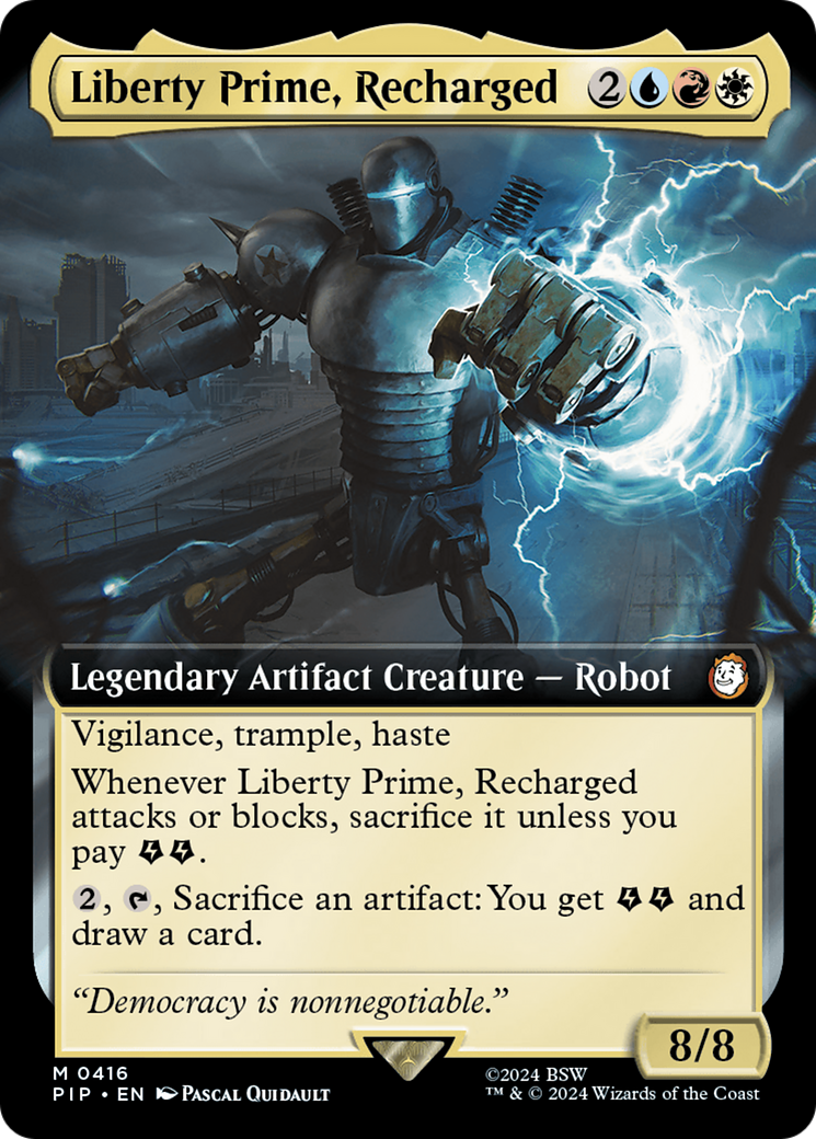 Liberty Prime, Recharged (PIP-416) - Fallout : (Extended Art) Foil
