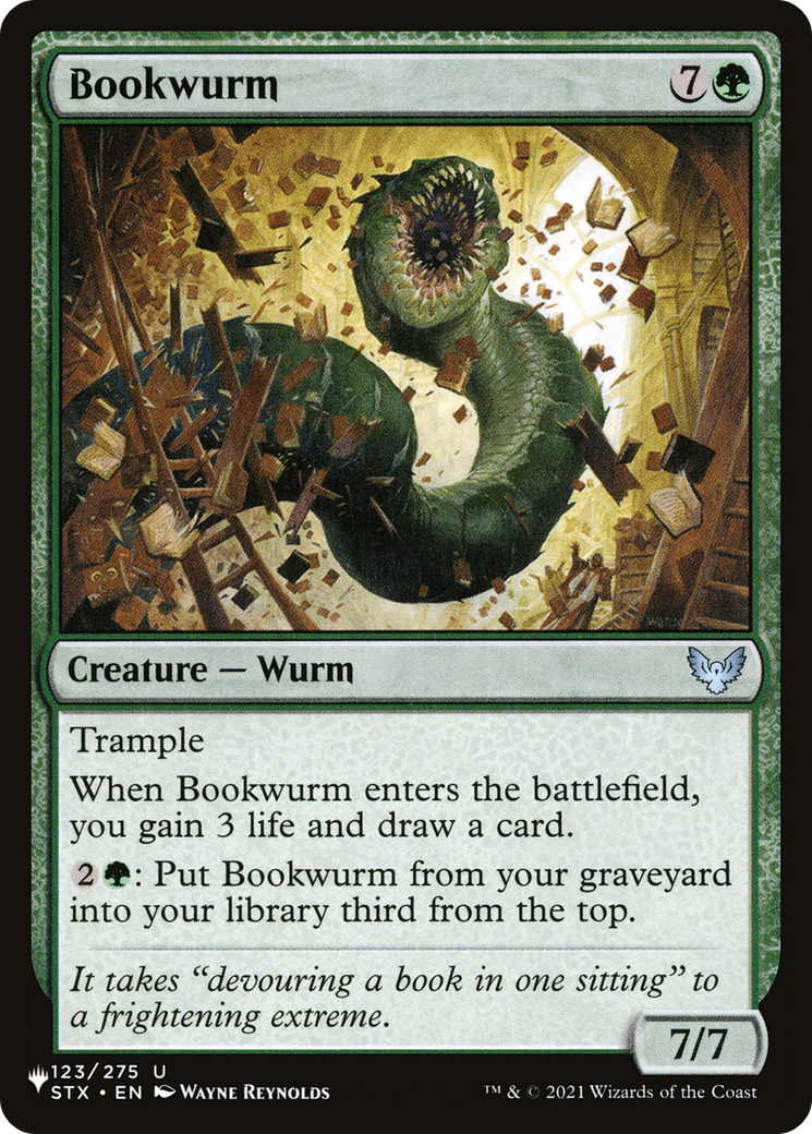 Bookwurm (LIST-123/275) - The List