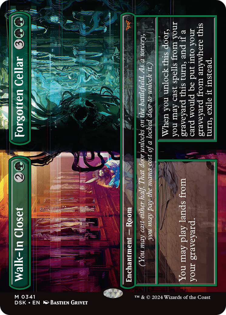Walk-In Closet // Forgotten Cellar (DSK-341) - Duskmourn: House of Horror (Borderless) Foil