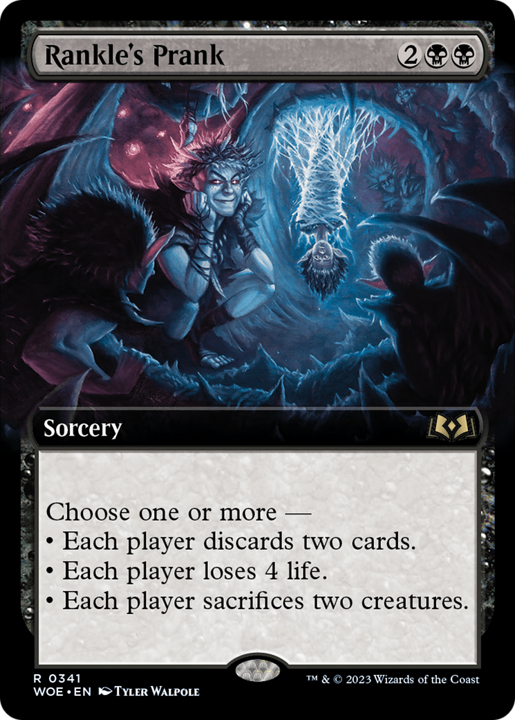 Farce de Rankle (WOE-341) - Les Terres Sauvages d'Eldraine : (Extended Art) Foil