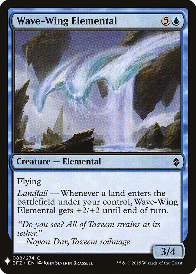 Wave-Wing Elemental (LIST-BFZ-88) - The List