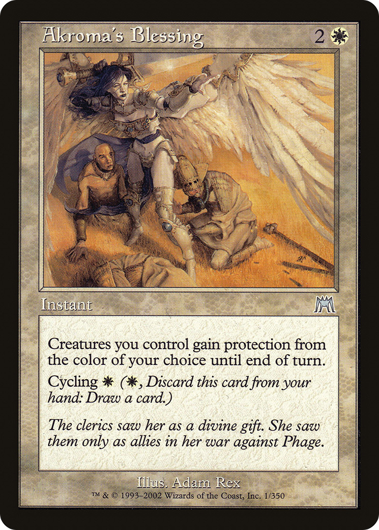 Bénédiction d'Akroma (ONS-001) - Onslaught Foil
