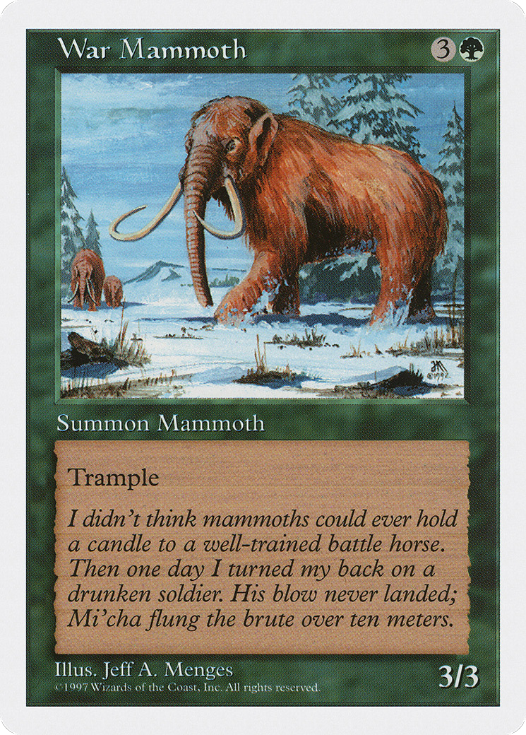 War Mammoth (5ED-) - Fifth Edition