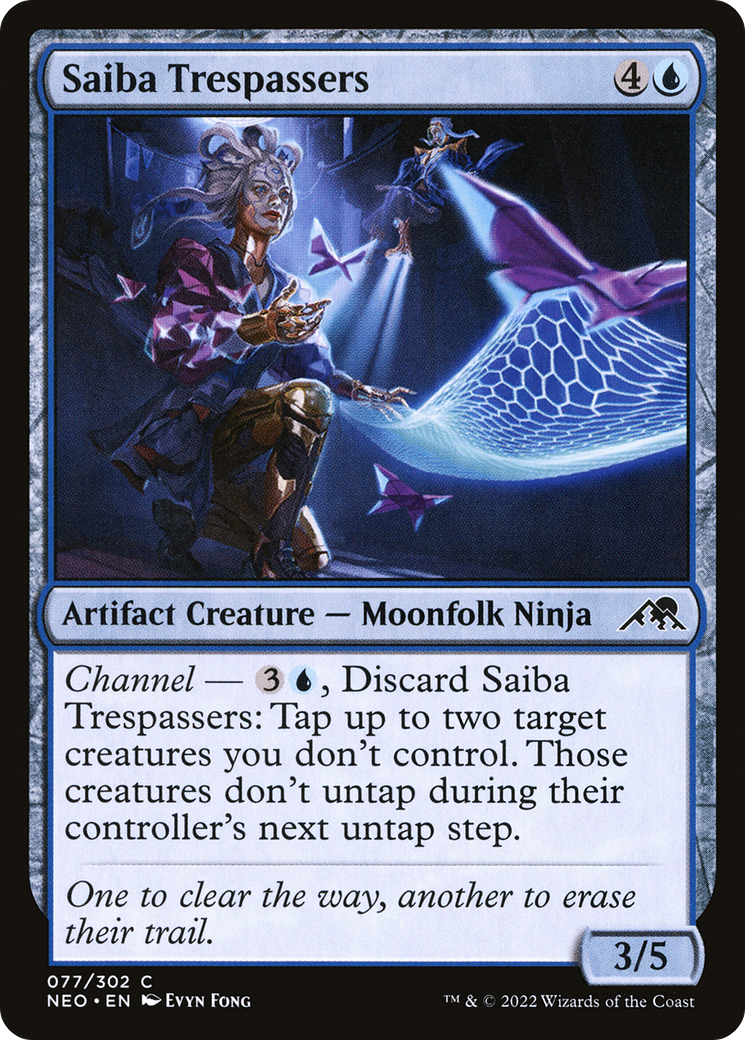 Saiba Trespassers (NEO-077) - Kamigawa : Neon Dynasty Foil