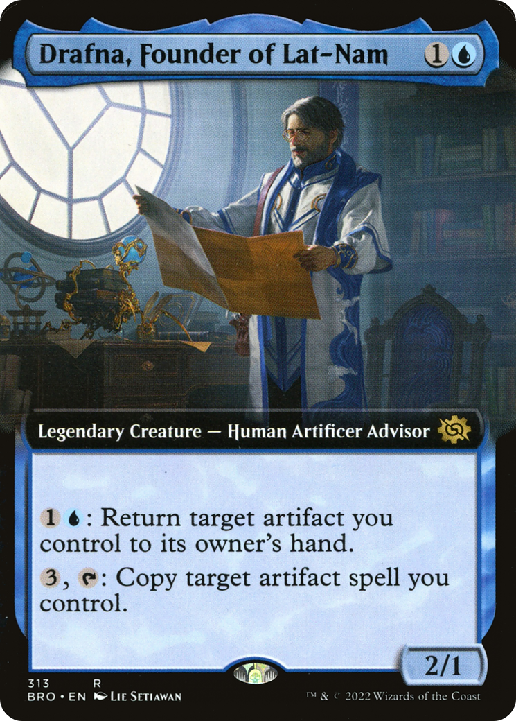 Drafna, Founder of Lat-Nam (Extended Art) (BRO-313) - The Brothers' War: (Extended Art) Foil