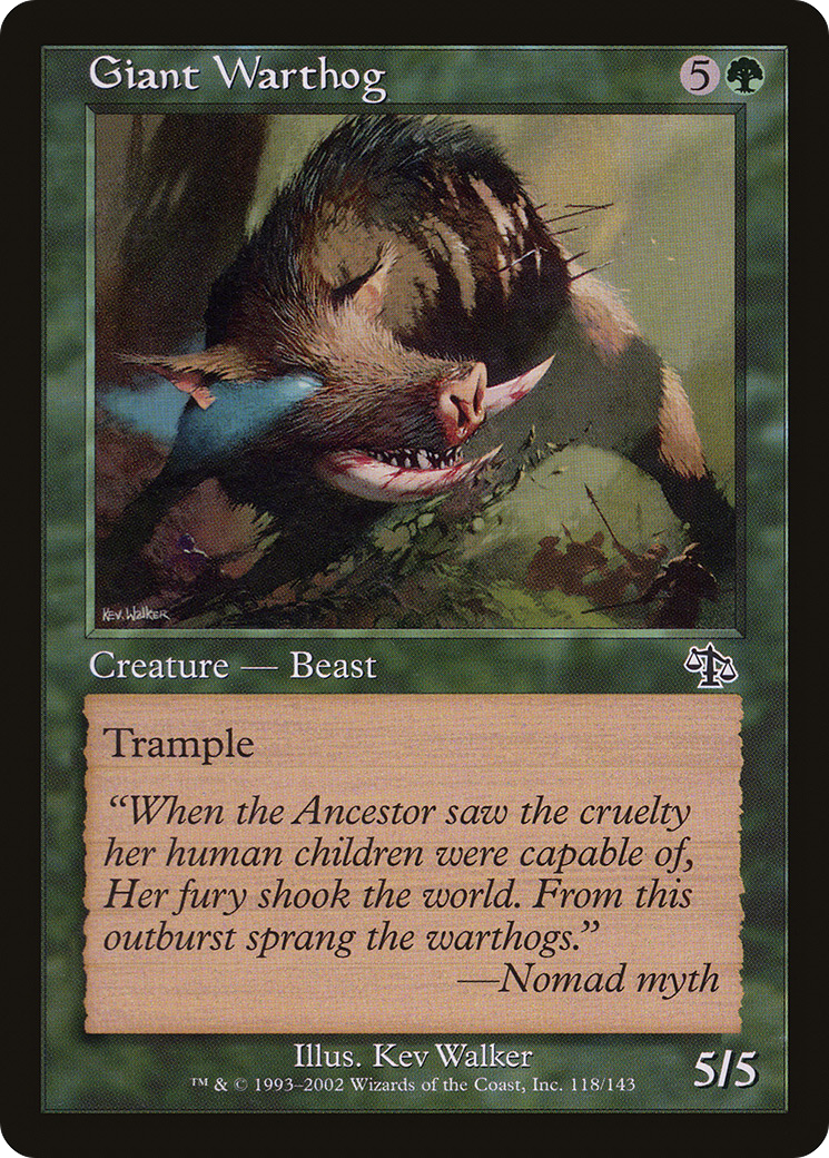 Phacochère géant (JUD-118) - Jugement Foil