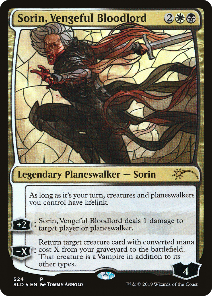 Sorin, Vengeful Bloodlord (Stained Glass) (SLD-524) - Secret Lair Drop Foil
