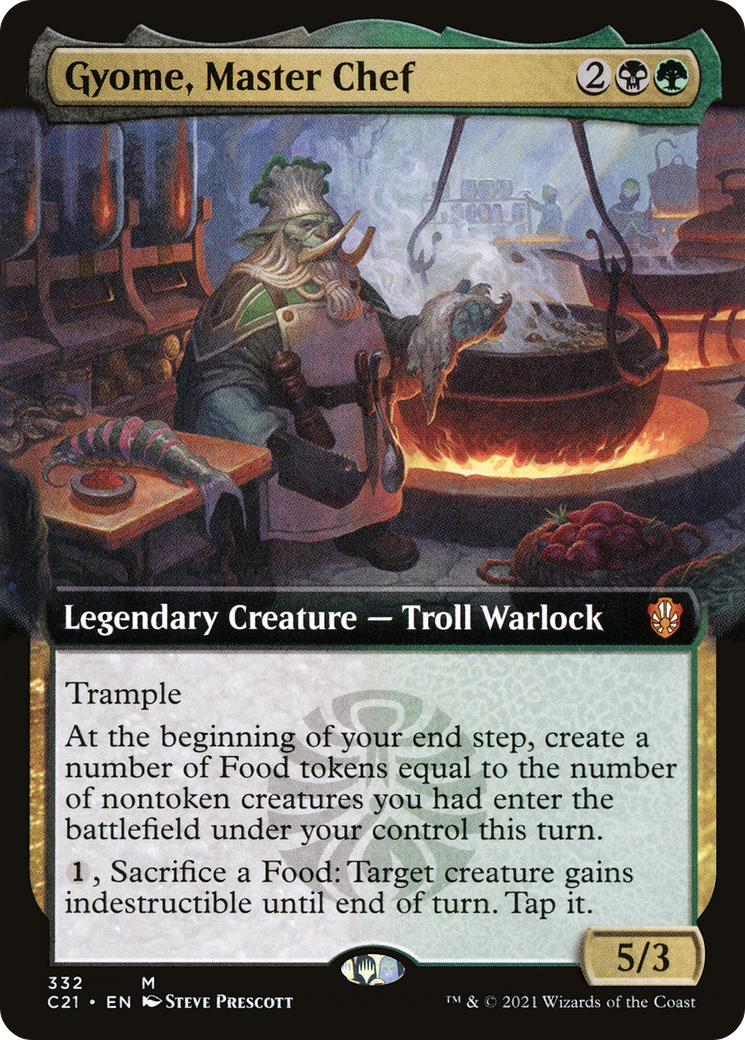 Gyome, Master Chef (Extended Art) (C21-332) - Commander 2021: (Extended Art)