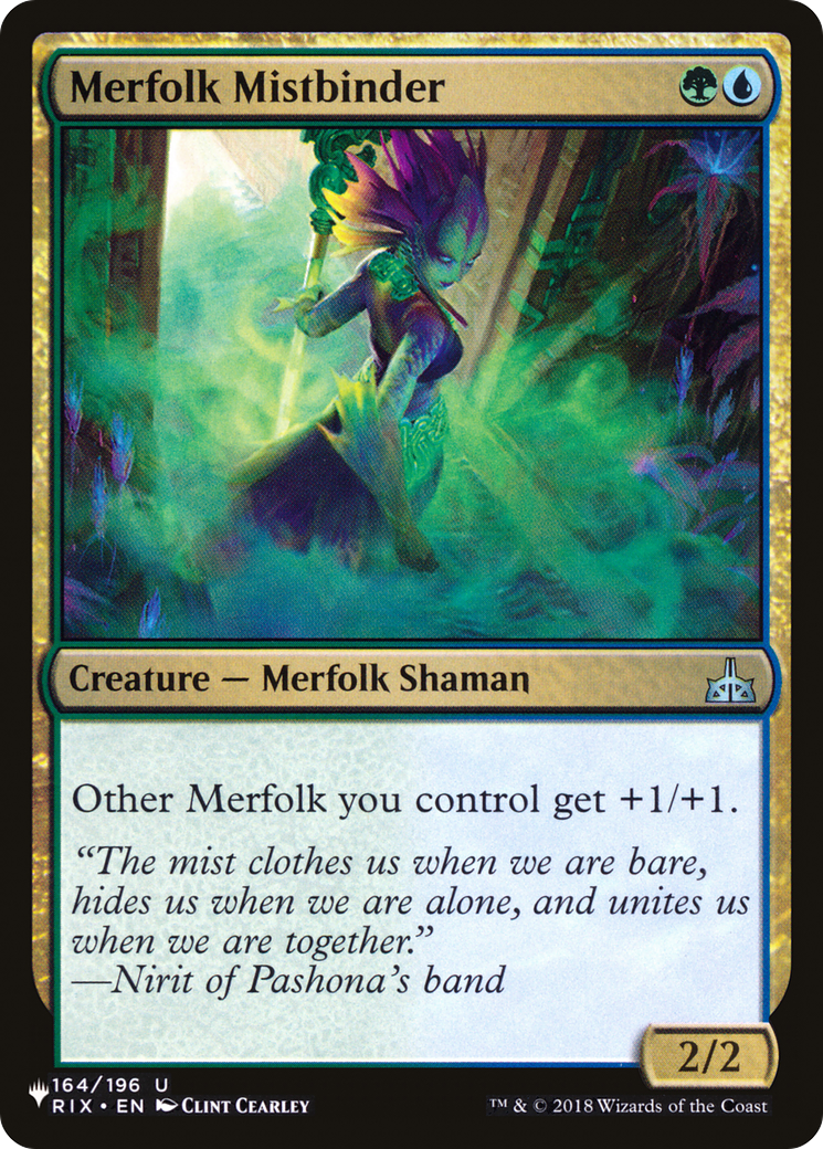 Merfolk Mistbinder (LIST-RIX-164) - The List