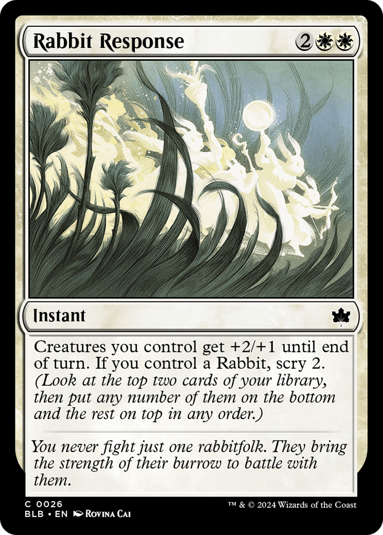 Réponse du lapin (BLB-026) - Bloomburrow Foil