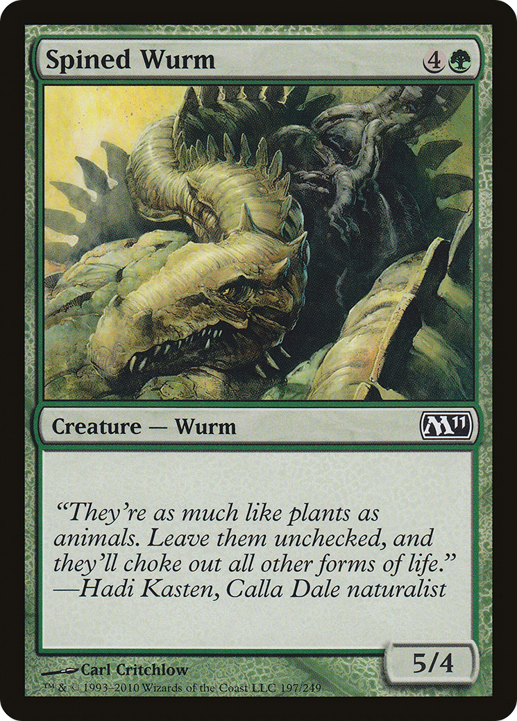 Spined Wurm (M11-197) - Magic 2011