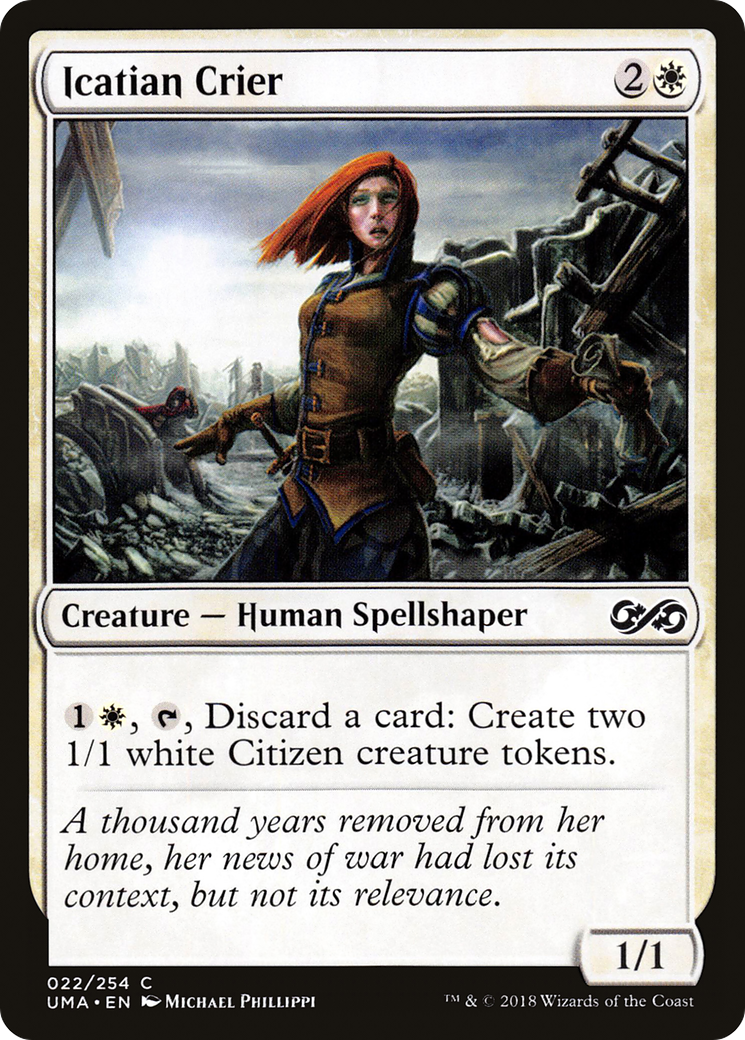 Icatian Crier (UMA-022) - Ultimate Masters Foil