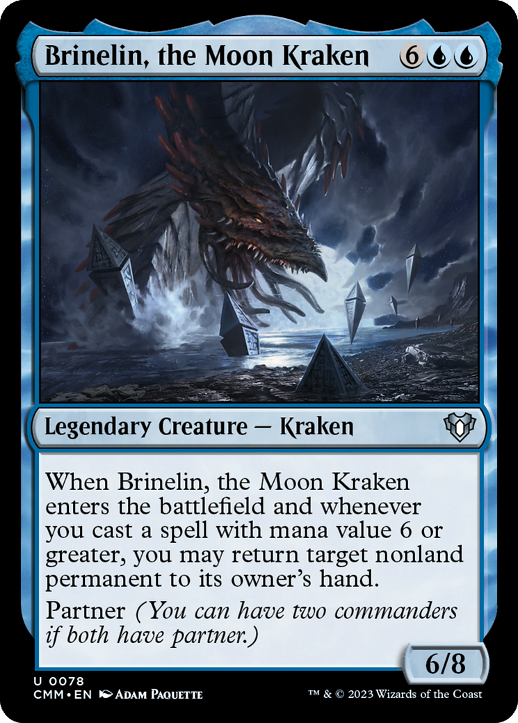 Brinelin, le Kraken lunaire (CMM-078) - Commander Masters Foil