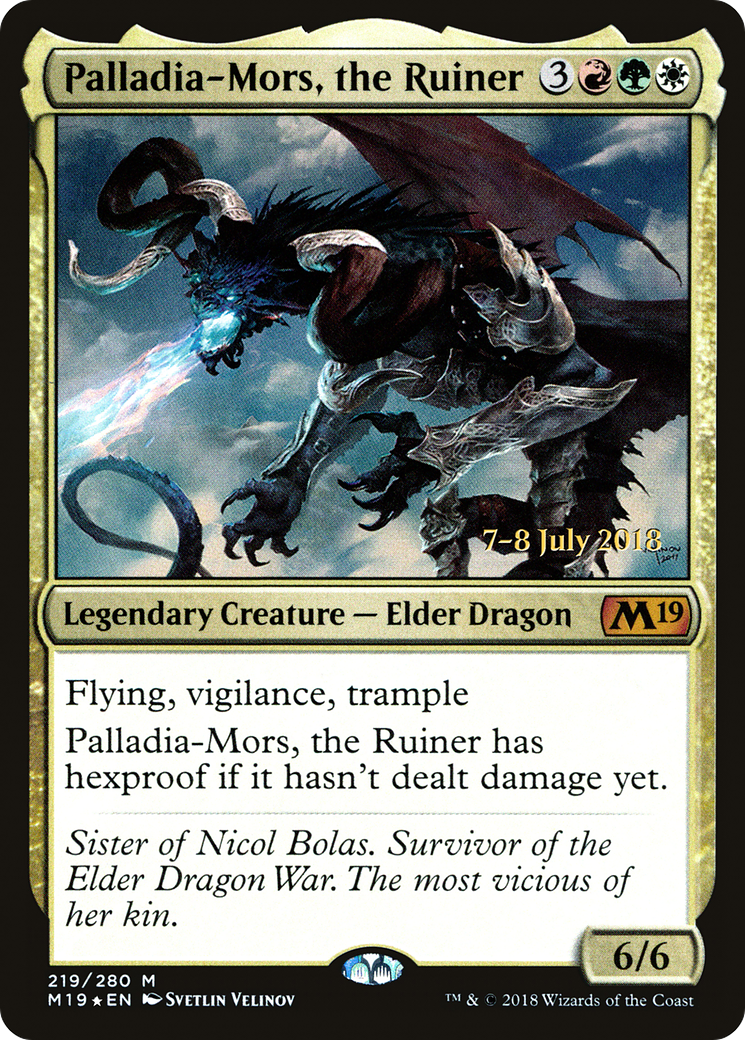 Palladia-Mors, the Ruiner (PRE-219S) - Core Set 2019 Promos Foil