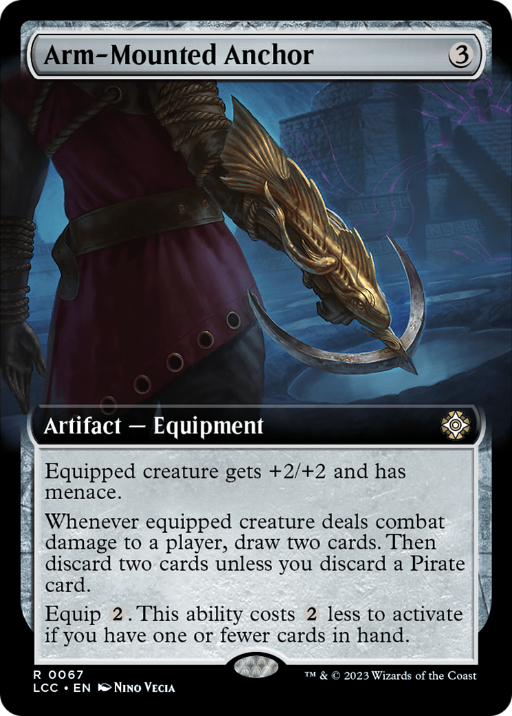 Arm-Mounted Anchor (Extended Art) (LCC-067) - The Lost Caverns of Ixalan Commander: (Extended Art)