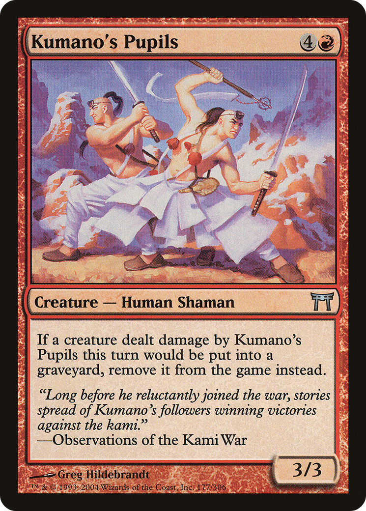 Les élèves de Kumano (CHK-177) - Champions du fleuret de Kamigawa