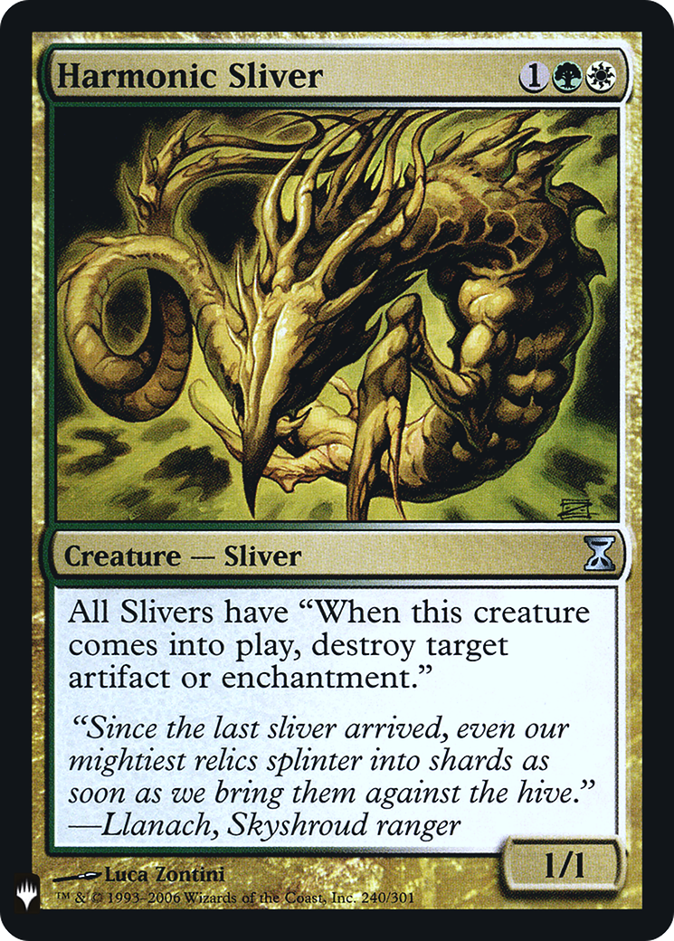Harmonic Sliver (LIST-240) - The List Foil