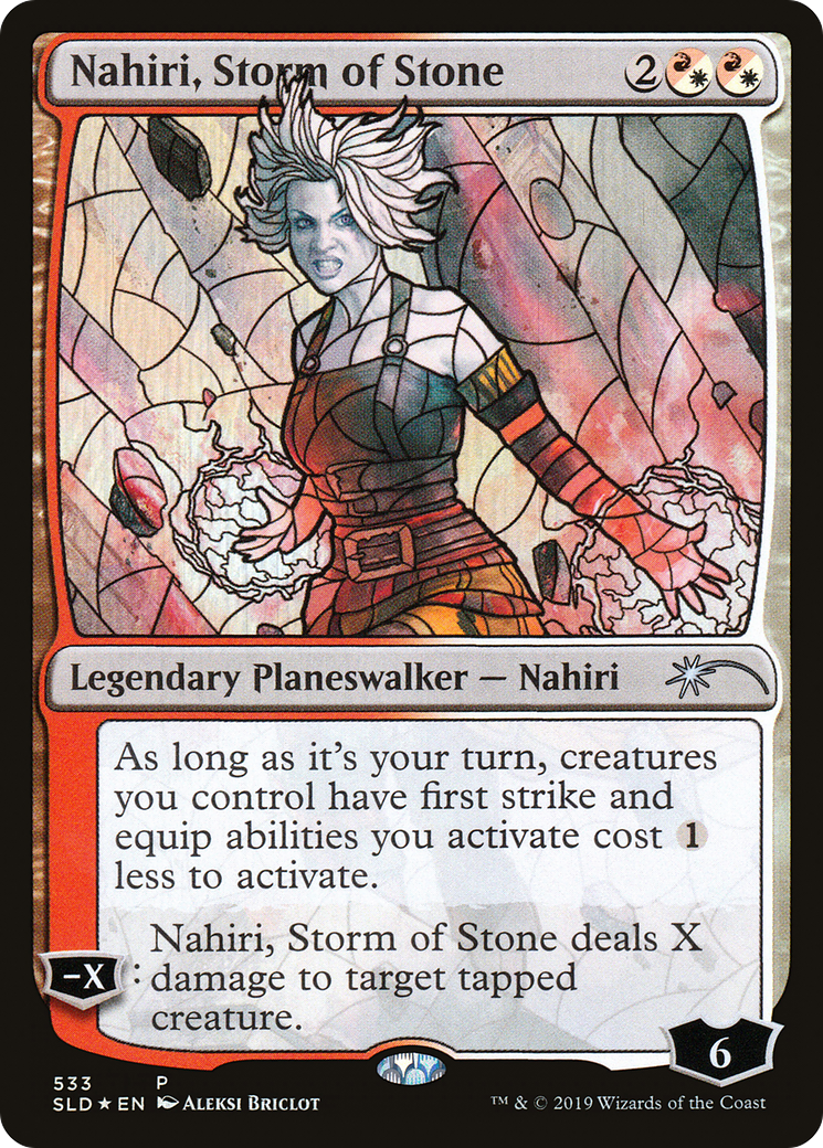 Nahiri, Storm of Stone (Stained Glass) (SLD-533) - Secret Lair Drop Foil