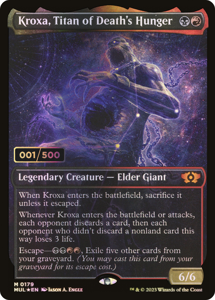 Kroxa, Titan de la Faim de la Mort (MUL-179Z) - Multiverse Legends : (Vitrine) Foil