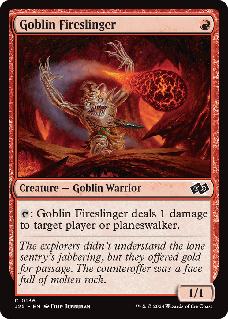 Goblin Fireslinger (J25-136) - Foundations Jumpstart