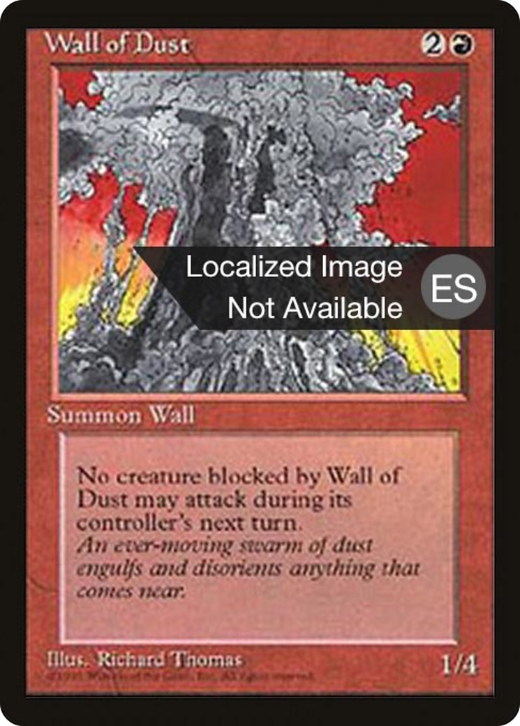 Wall of Dust (4BB-) - Fourth Edition Foreign Black Border