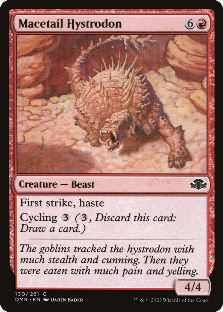 Macetail Hystrodon (DMR-130) - Dominaria Remastered Foil