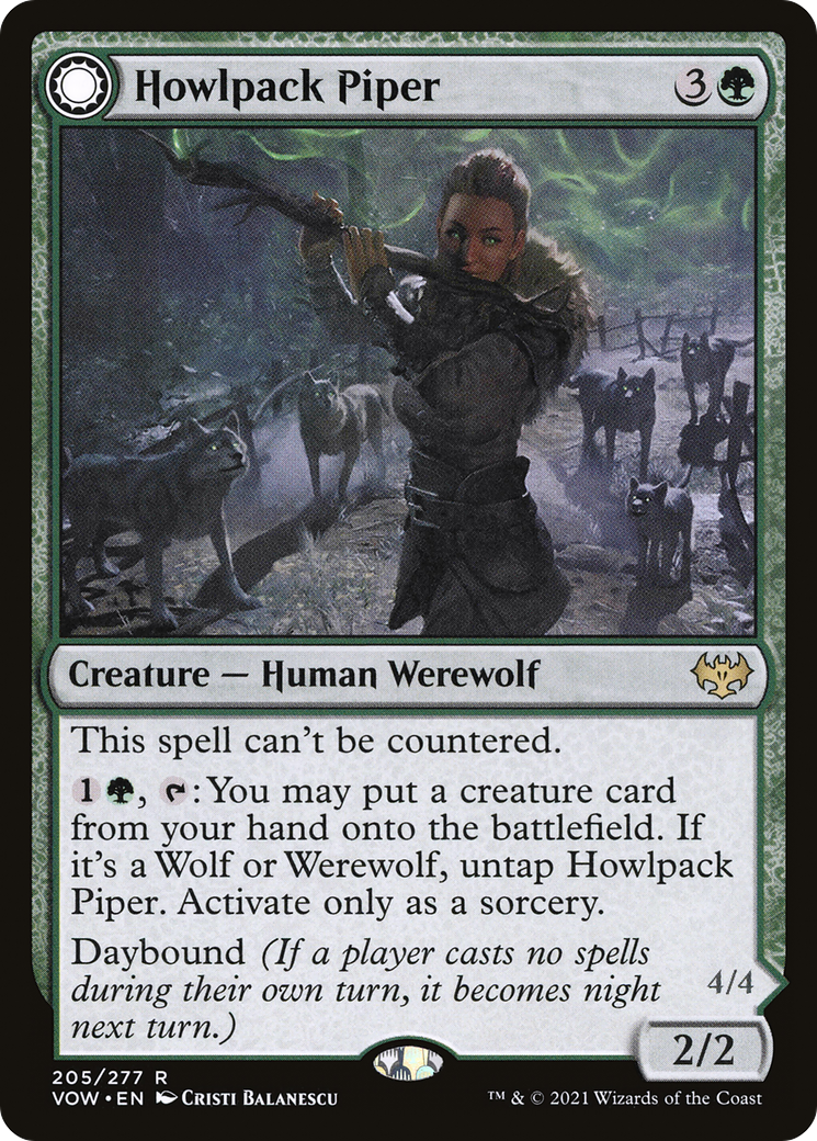 Howlpack Piper (VOW-205) - Innistrad: Crimson Vow: (Double Faced Transform)