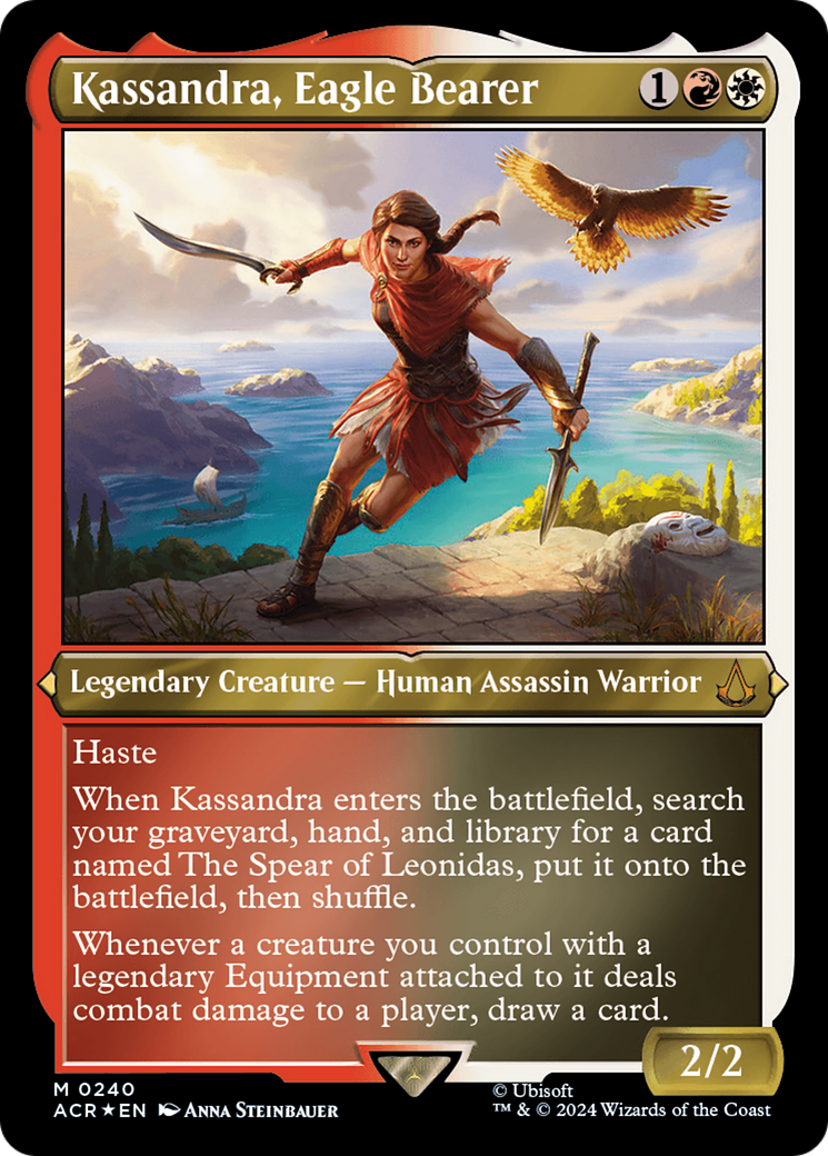 Kassandra, porteuse d'aigle (ACR-240) - Feuille gravée d'Assassin's Creed