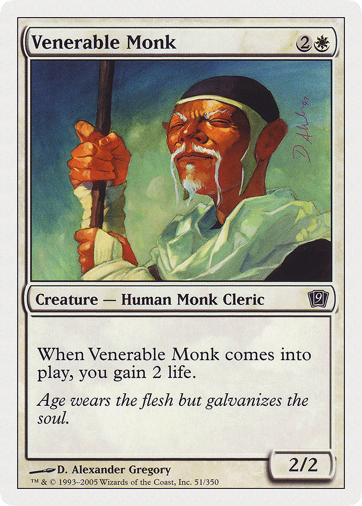 Venerable Monk (9ED-051) - Ninth Edition