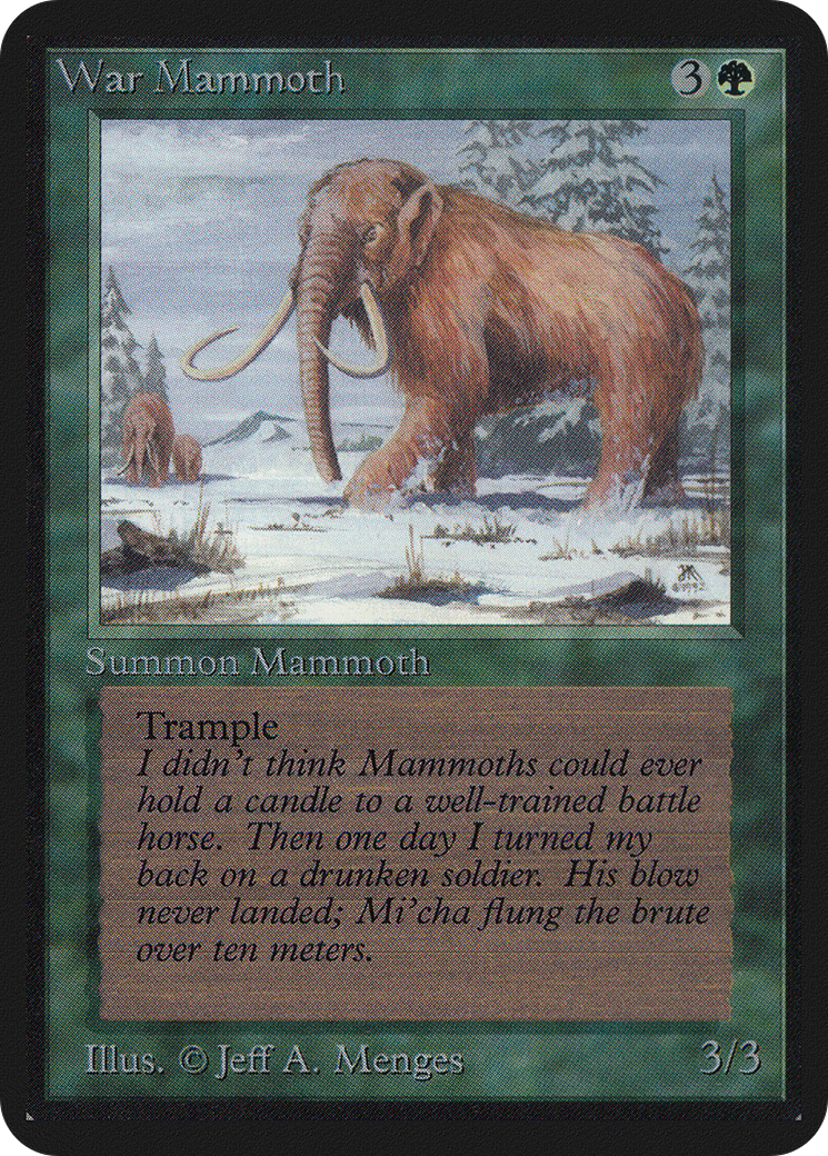 War Mammoth (LEA-) - Limited Edition Alpha