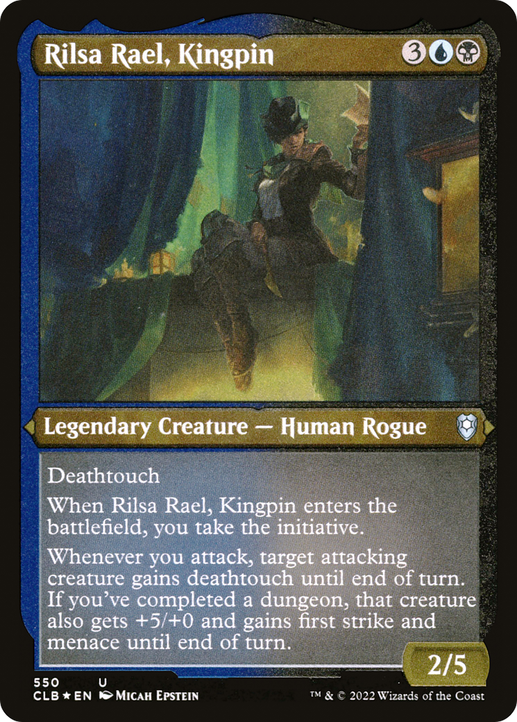 Rilsa Rael, Kingpin (CLB-550) - Commander Legends: Battle for Baldur's Gate Etched Foil