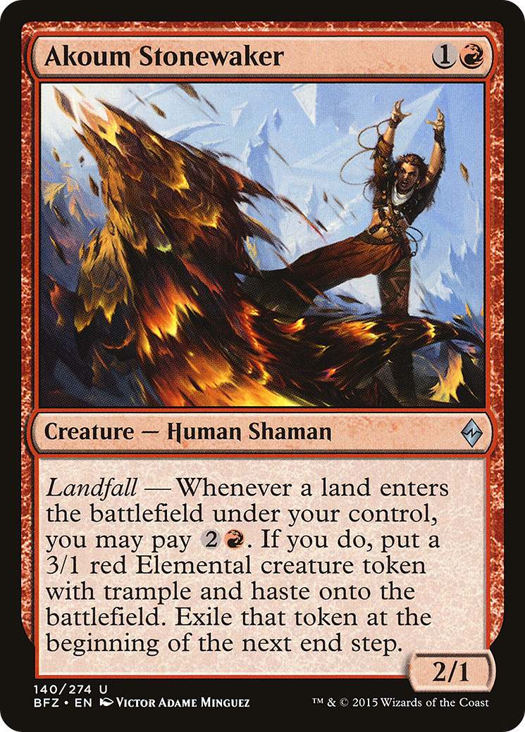 Akoum Stonewaker (BFZ-140) - Bataille pour Zendikar