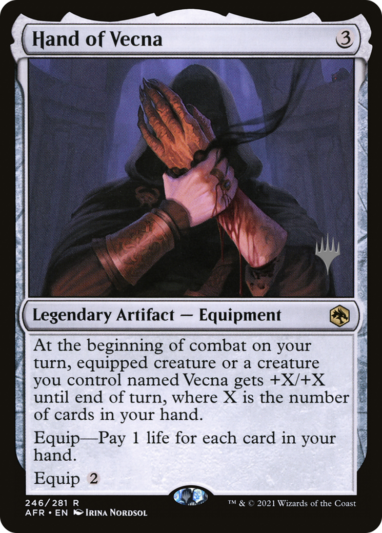Hand of Vecna (PPAFR-246P) - Adventures in the Forgotten Realms Promos Foil