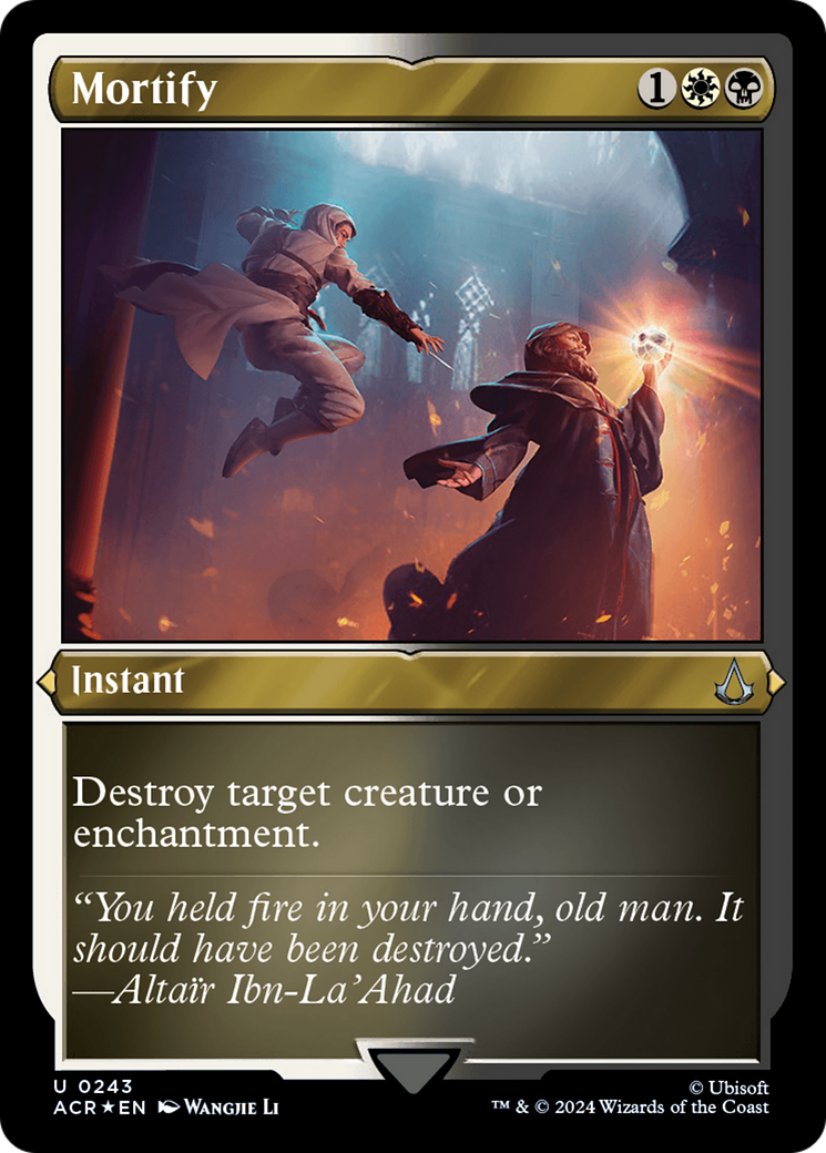 Mortify (ACR-243) - Feuille gravée Assassin's Creed
