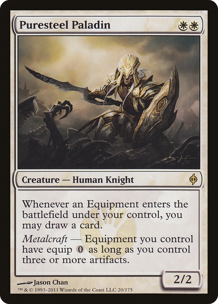 Paladin en acier pur (NPH-020) - Nouvelle Phyrexia