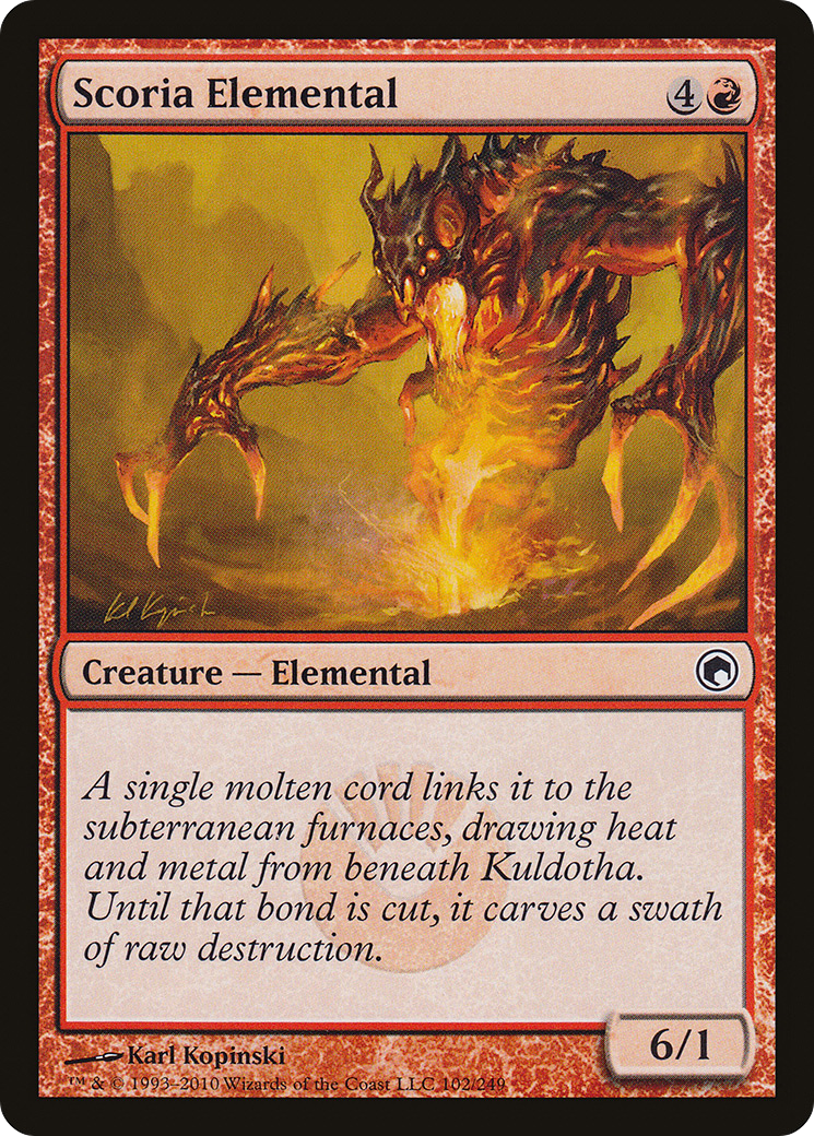 Scoria Elemental (SOM-102) – Cicatrices de Mirrodin Foil