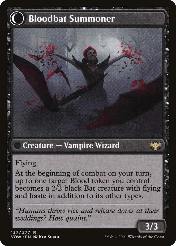 Voldaren Bloodcaster (VOW-137) - Innistrad: Crimson Vow: (Double Faced Transform)