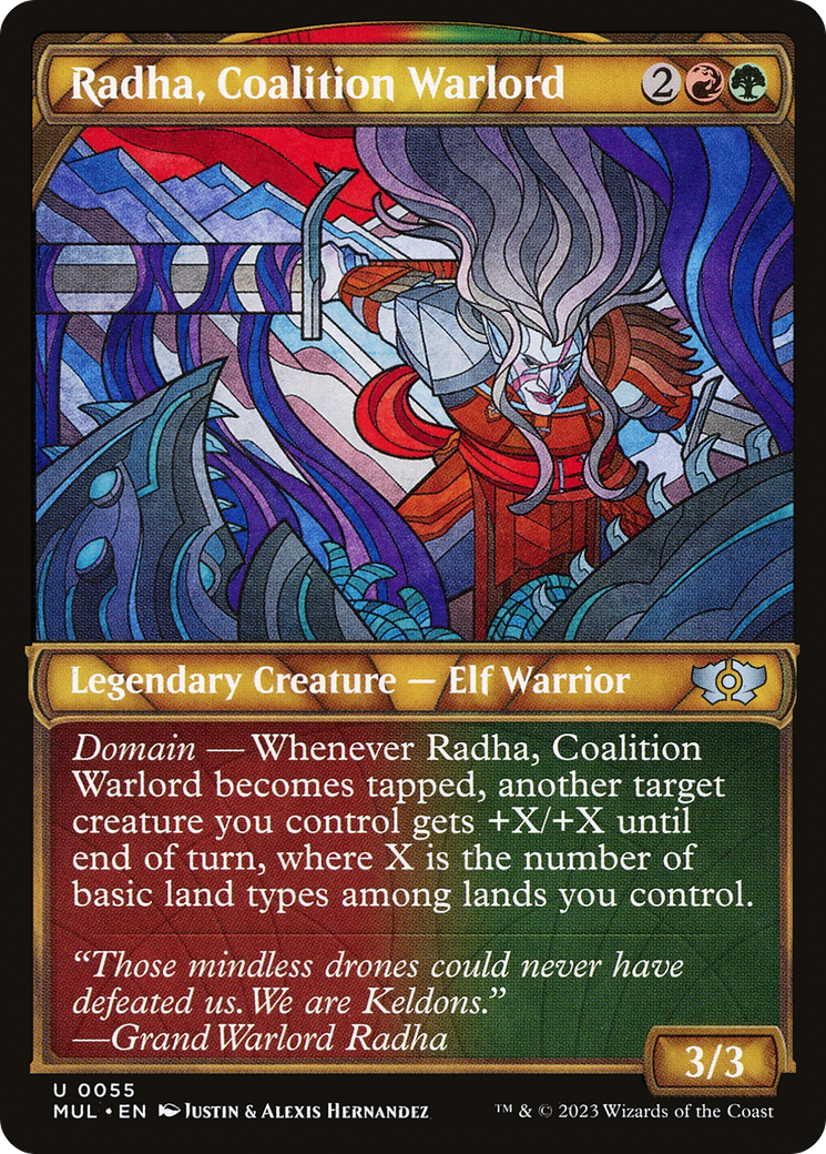 Radha, chef de guerre de la coalition (MUL-055) - Multiverse Legends : (Vitrine) Foil