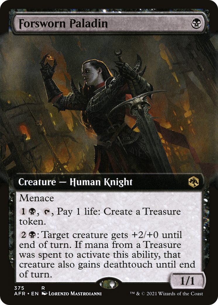 Forsworn Paladin (Extended Art) (AFR-375) - Adventures in the Forgotten Realms: (Extended Art) Foil