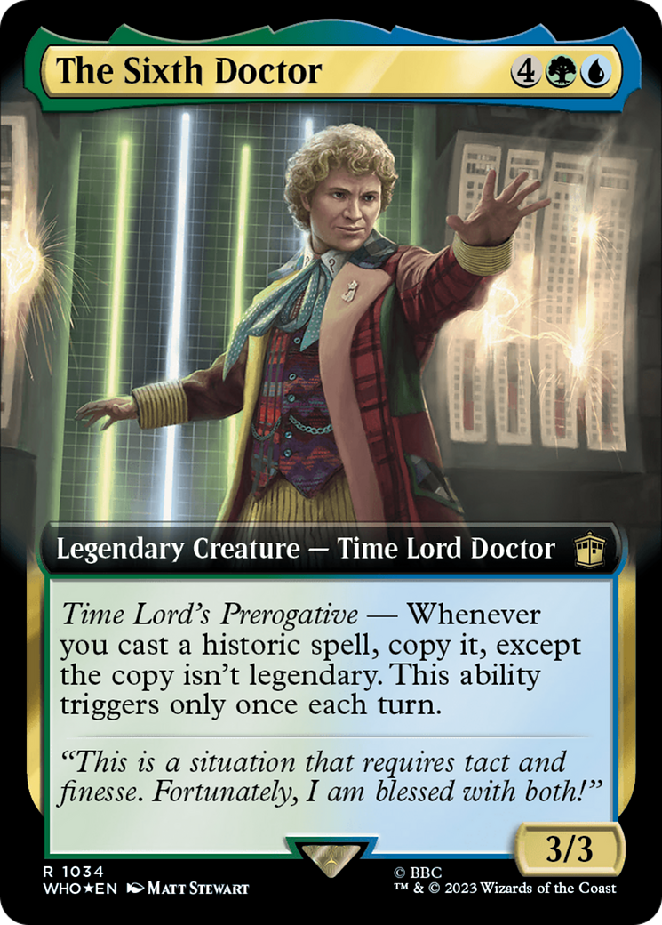 Le Sixième Docteur (WHO-1034) - Doctor Who : (Extended Art) Foil