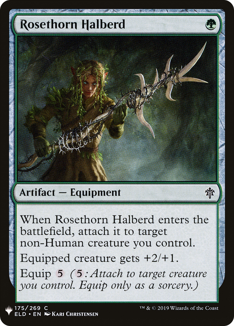 Rosethorn Halberd (LIST-ELD-175) - The List
