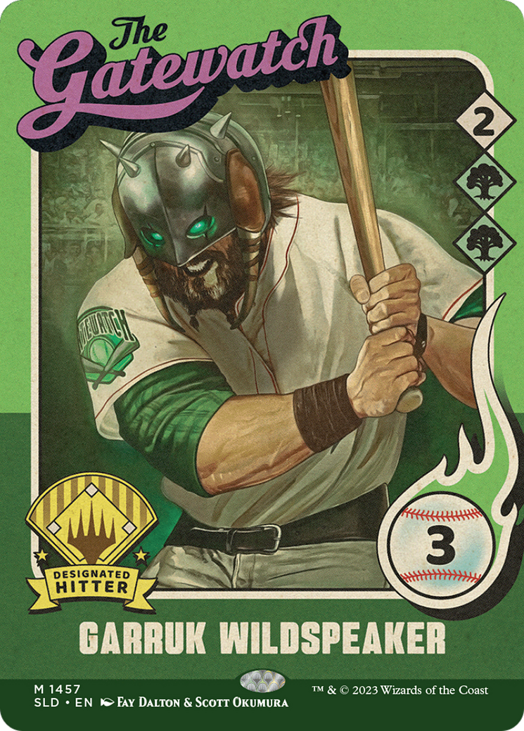 Garruk Wildspeaker (1457) (SLD-1457) - Secret Lair Drop: (Full Art) (Borderless)