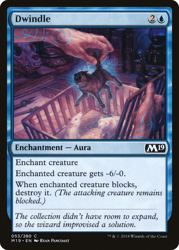 Dwindle (M19-053) - Core Set 2019 Foil