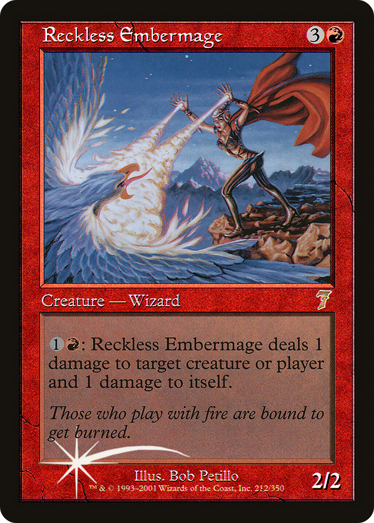 Embermage téméraire (7ED-212★) - Septième édition
